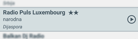 Preporučena radio stanica u Android aplikaciji